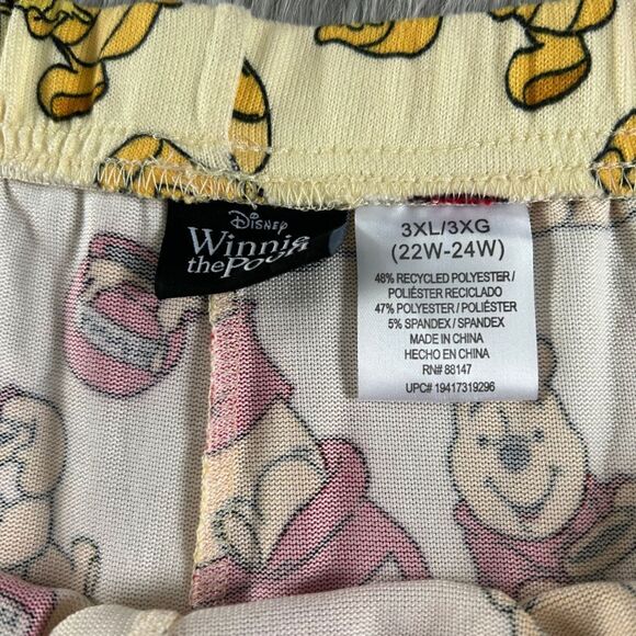 Disney Winnie‎ The Pooh Pajama Shorts Womens Size 3XL (22W-24W) Soft Pajamas Pjs - Picture 5 of 6